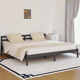 vidaXL Bed Frame solid pine 200x200 cm grey