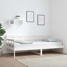 vidaXL Dagbädd vit massiv furu 90x190 cm 820368