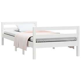 vidaXL Dagbädd vit 75x190 cm massivt furu 821640