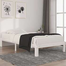 vidaXL Bed Frame vit massiv furu 100x200 cm 810356