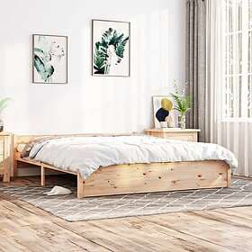 vidaXL Bed Frame massivt trä 200x200 cm 815064