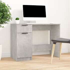 vidaXL Desk Concrete Gray 100x50x75 cm Engineered Wood