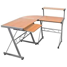 vidaXL Corner Brown Desk 132x112x99 cm