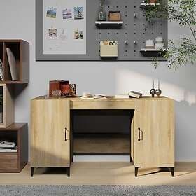 vidaXL Desk sonoma-ek 140x50x75 cm konstruerat trä 812774