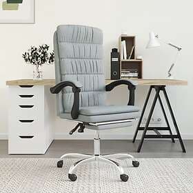 vidaXL Office Chair ljusgrå tyg 349647