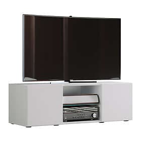 VCM NORDIC Lowina 95 TV Stand med 2 dörrar och hylla glas trä