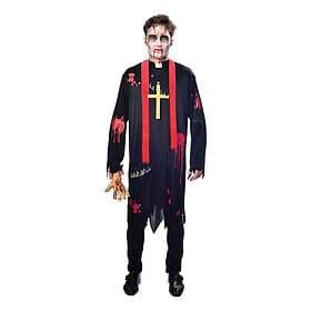 Zombie Präst Maskeraddräkt Medium