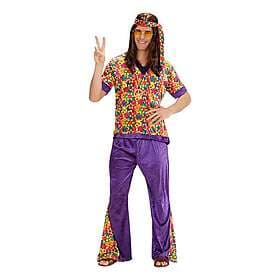 Hippie Dude Lila Maskeraddräkt Small