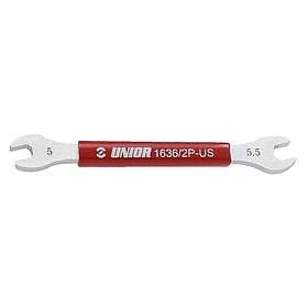 Unior Double Sided Spoke Wrench 5/5.5mm Durchsichtig