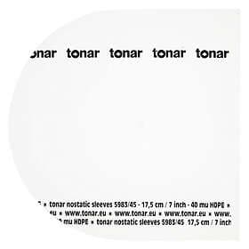 Tonar Nostatic sleeves for 7 " (17.8 cm) 45 RPM records