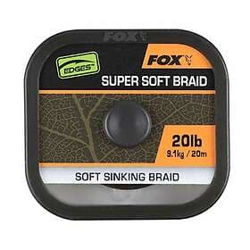 Fox International Naturals Soft Braid Hooklength 20 M Carpfishing Line Guld 25 L