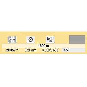 Tubertini R18 Competition Surf 1600 M Tapered Leader Durchsichtig 0.200 mm
