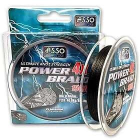 ASSO Power 4x 150 M Braided Line Durchsichtig 0.080 mm