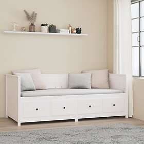 vidaXL Dagbädd vit 80x200 cm massiv furu 820907