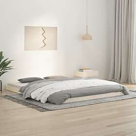 vidaXL Bed Frame vit 160x200 cm massiv furu 823435