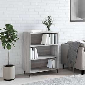vidaXL Bokhylla grå sonoma 69.5x32.5x90 cm konstruerat trä 828386