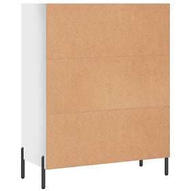 vidaXL End Table White High Gloss 69.5x32.5x90 cm