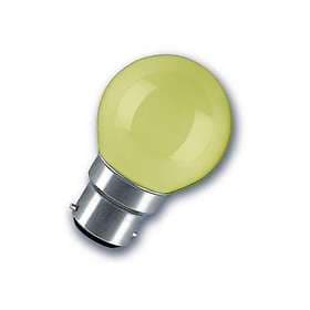 Crompton Decorative Round Colourglazed BC B22d 15W (Yellow)