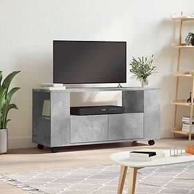 vidaXL TV Stand betonggrå 102x34.5x43 cm konstruerat trä 833746