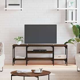 vidaXL TV Stand brun ek 121x35x45 cm konstruerat trä & järn 831807
