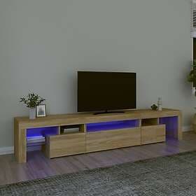 vidaXL TV Stand med LED-belysning sonoma ek 215x36.5x40 cm 3152796