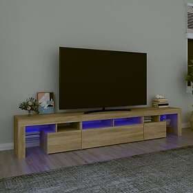 vidaXL TV Stand med LED-belysning sonoma ek 230x36.5x40 cm 3152788