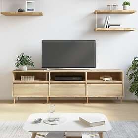 vidaXL TV Stand sonoma-ek 150x30x44.5 cm konstruerat trä 831271