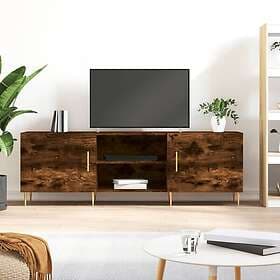 vidaXL TV Stand rökfärgad ek 150x30x50 cm konstruerat trä 829089