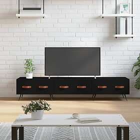 vidaXL TV Stand svart 150x36x30 cm konstruerat trä 829125