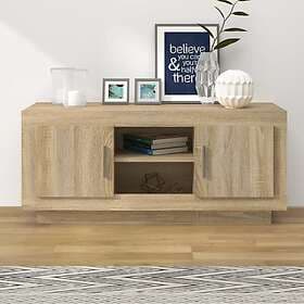 vidaXL TV Stand sonoma-ek 102x35x45 cm konstruerat trä 811793