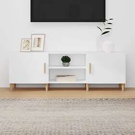 vidaXL TV Stand vit 150x30x50 cm konstruerat trä 812618