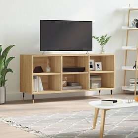 vidaXL TV Stand sonoma-ek 103.5x30x50 cm konstruerat trä 826983