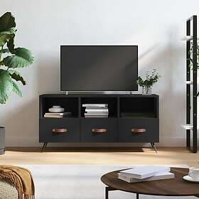 vidaXL TV Stand svart 102x36x50 cm konstruerat trä 829005