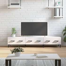 vidaXL TV Stand high gloss white 150x36x30 cm constructed wood 829158