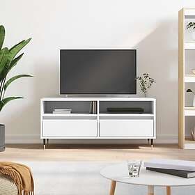vidaXL TV Stand vit 100x34.5x44.5 cm konstruerat trä 831228