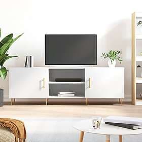 vidaXL TV Stand vit 150x30x50 cm konstruerat trä 829084