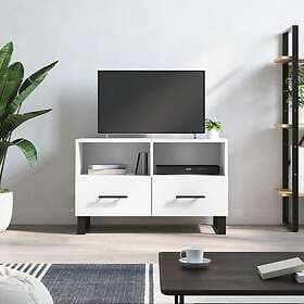 vidaXL TV Stand vit 80x36x50 cm konstruerat trä 828996