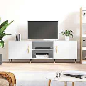 vidaXL TV Stand vit 150x30x50 cm konstruerat trä 829076