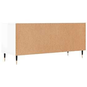 vidaXL TV Stand white high gloss 100x34.5x44.5 cm constructed wood 831230