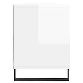 vidaXL TV Stand white high gloss 150x30x44.5 cm constructed wood 831302