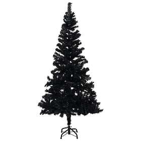 vidaXL Plastgran Svart 120cm