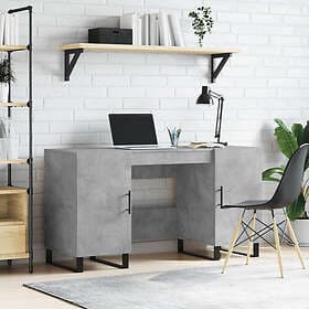 vidaXL Desk betonggrå 140x50x75 cm konstruerat trä 829576