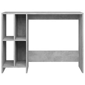vidaXL Computer Desk Concrete Grey 102.5x35x75 cm Engineered Wood