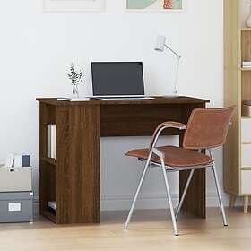 vidaXL Desk brun ek 100x55x75 cm konstruerat trä 823031