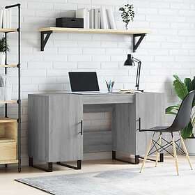 vidaXL Desk Grey Sonoma 140x50x75 cm