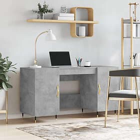 vidaXL Desk betonggrå 140x50x75 cm konstruerat trä 829528