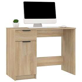 vidaXL Desk sonoma-ek 100x50x75 cm konstruerat trä 811496