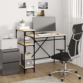 vidaXL Desk med hyllor sonoma-ek 105x50x90cm konstruerat trä&järn 826715