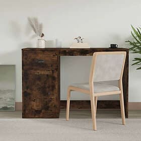 vidaXL Desk With Drawer Smoked Oak 115x50x75 cm