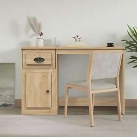 vidaXL Desk med låda sonoma-ek 115x50x75 cm konstruerat trä 816475